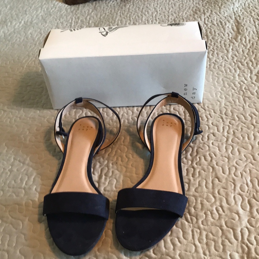 Navy blue dress shoes